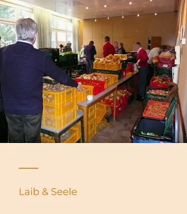 Essensausgabe von Laib&Seele im Ernst-Lange-Haus