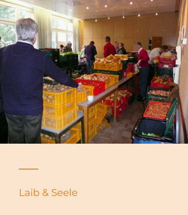 Essensausgabe von Laib&Seele im Ernst-Lange-Haus